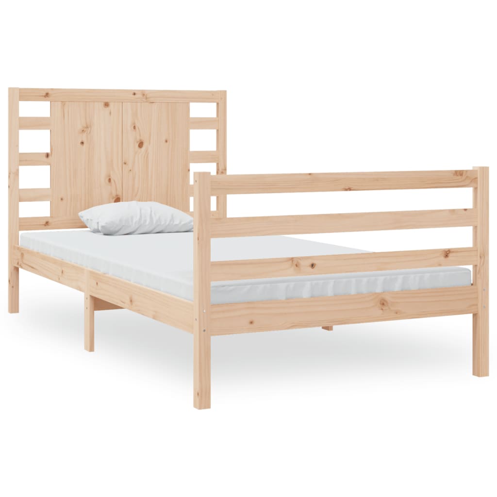 vidaXL Bedframe zonder matras massief grenenhout 90x190 cm
