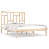 vidaXL Bed Frame Solid Wood 135x190 cm