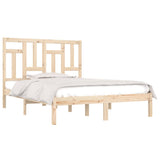 vidaXL Bed Frame Solid Wood 135x190 cm