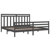vidaXL Bedframe massief hout wit 100x200 cm