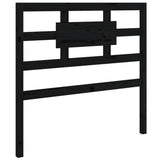 vidaXL Bedframe massief hout zwart 75x190 cm