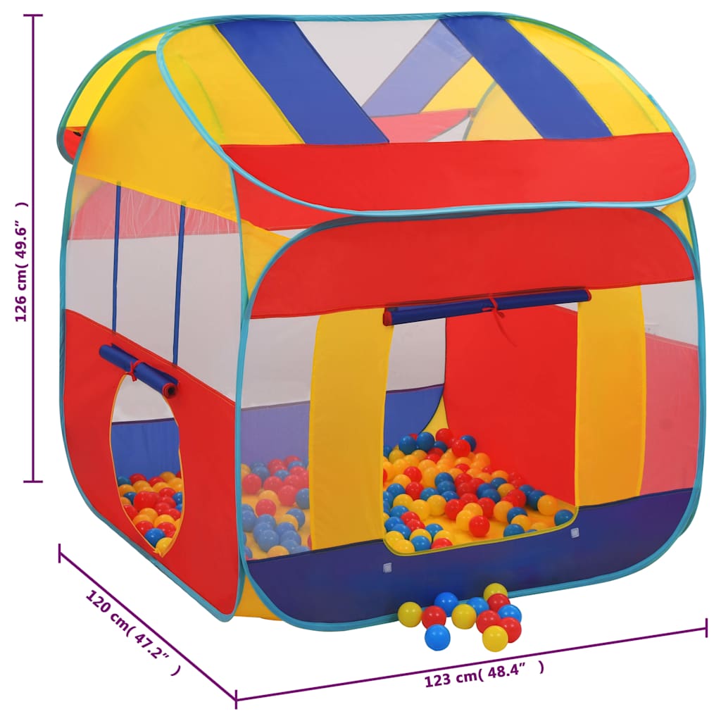 vidaXL Speeltent met 550 Ballen 123x120x126 cm