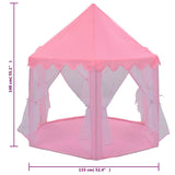 vidaXL Prinsessenspeeltent met 250 Ballen 133x140 cm roze
