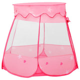 vidaXL Tente pour enfants avec 250 balles 102x102x82 cm rose