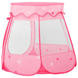 vidaXL Tente pour enfants avec 250 balles 102x102x82 cm rose