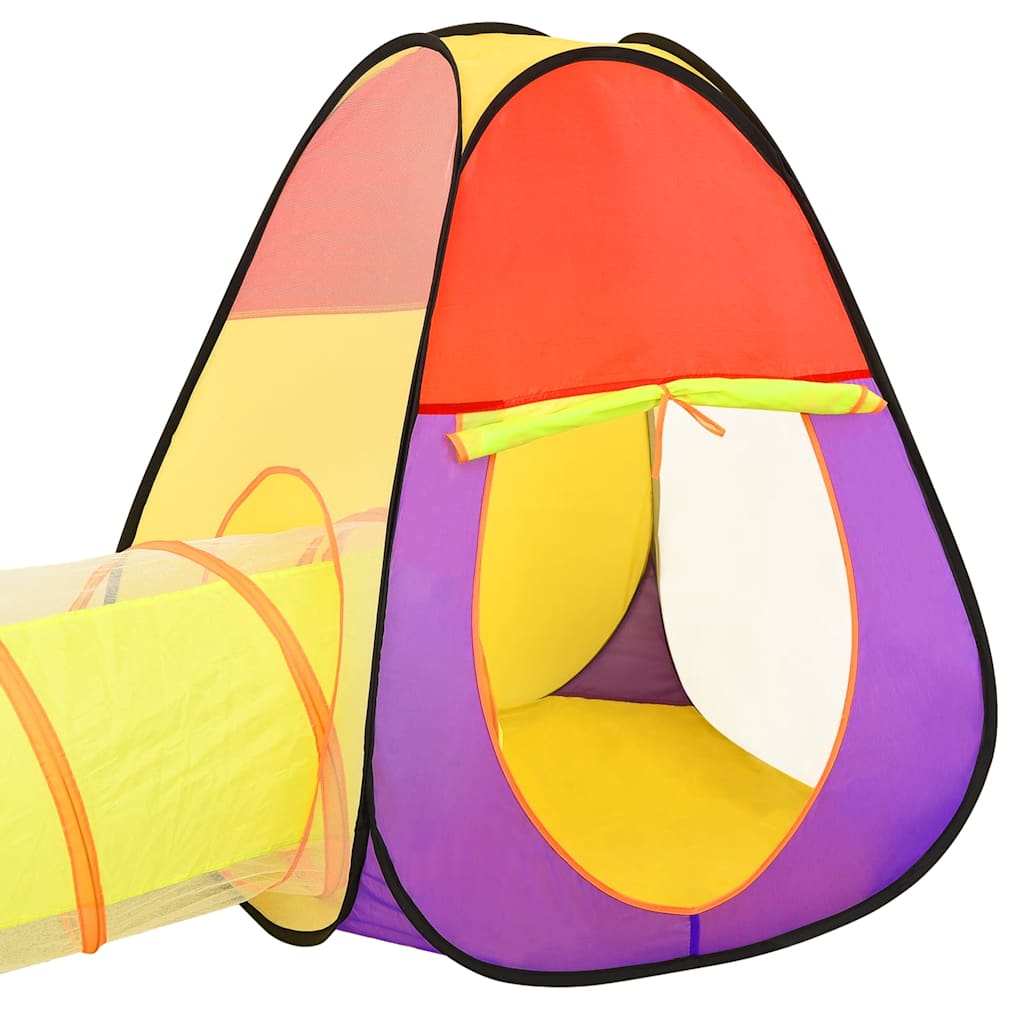 vidaXL Kinderspeeltent met 250 ballen 255x80x100 cm meerkleurig