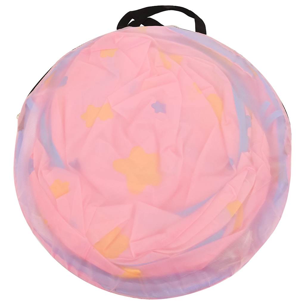 vidaXL Kinderspeeltent met 250 ballen 301x120x128 cm roze
