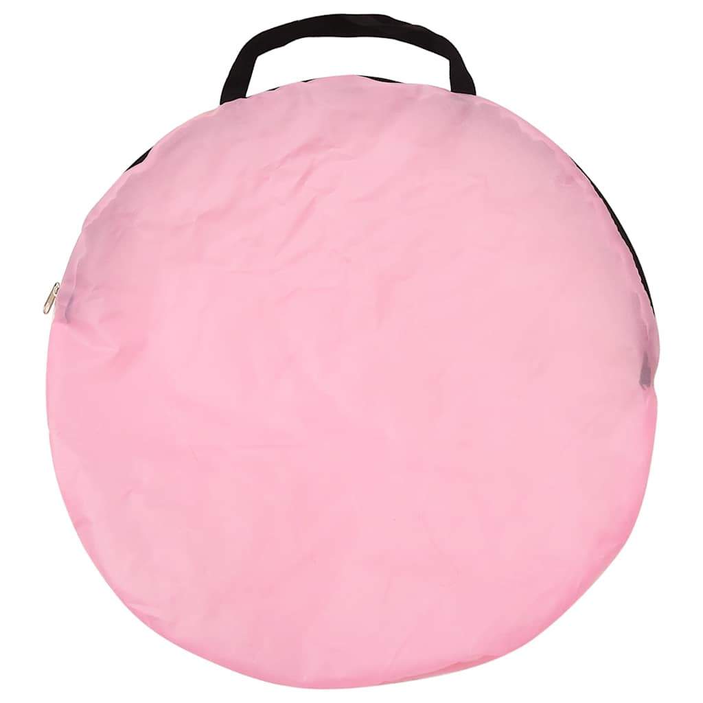 vidaXL Kinderspeeltent met 250 ballen 100x100x127 cm roze