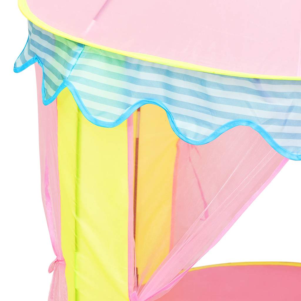 vidaXL Kinderspeeltent met 250 ballen 100x100x127 cm roze