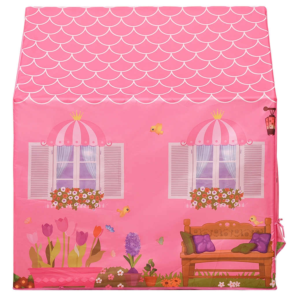 vidaXL Kinderspeeltent met 250 ballen 69x94x104 cm roze