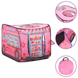 vidaXL Kinderspeeltent met 250 ballen 70x112x70 cm roze
