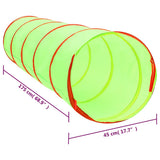 vidaXL Kinderspeeltunnel met 250 ballen 175 cm polyester groen