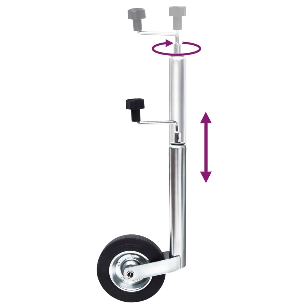 vidaXL Jockey Wheel for Trailer 48 mm Galvanized Steel