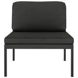 vidaXL 6-delige Loungeset met kussens aluminium antracietkleurig