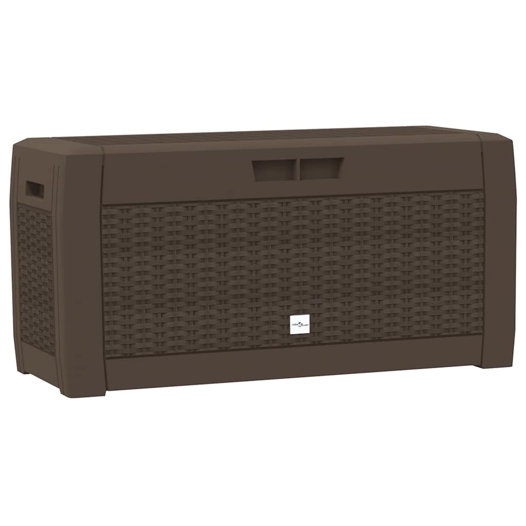 vidaXL Tuinbox 119x48x60 cm polypropeen bruin