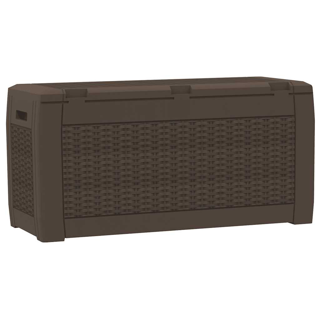 vidaXL Tuinbox 119x48x60 cm polypropeen bruin