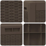 vidaXL Tuinbox 119x48x60 cm polypropeen bruin