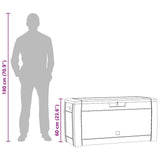vidaXL Tuinbox 119x48x60 cm polypropeen bruin