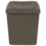 vidaXL Stackable Trash Cans 3 pcs 75 L Polypropylene Grey