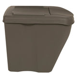 vidaXL Stackable Trash Cans 3 pcs 75 L Polypropylene Grey
