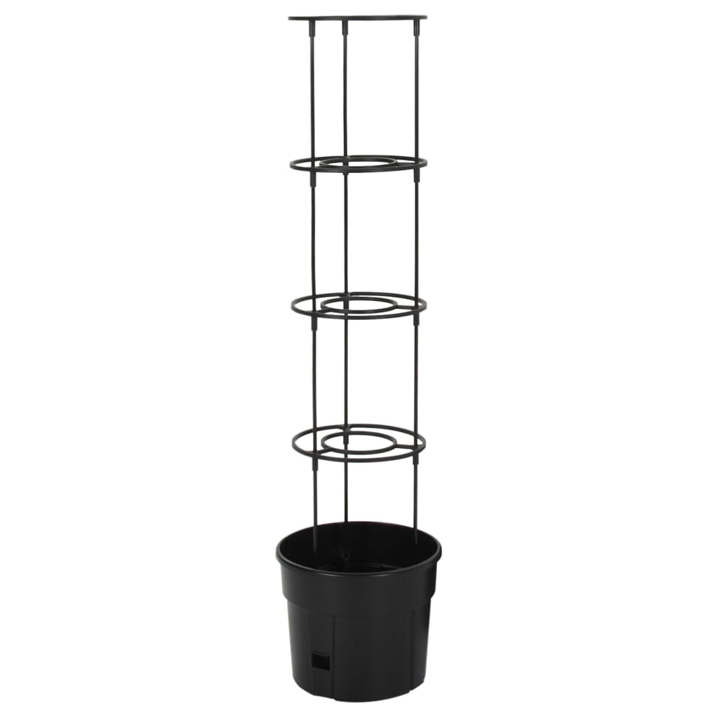 vidaXL Tomato Growing Pot ø29.5x115 cm Polypropylene Anthracite