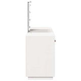 vidaXL Kaptafelset met LED massief grenenhout wit