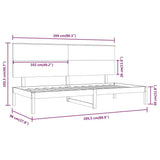 vidaXL Slaapbank zonder matras 90x200 cm massief grenenhout