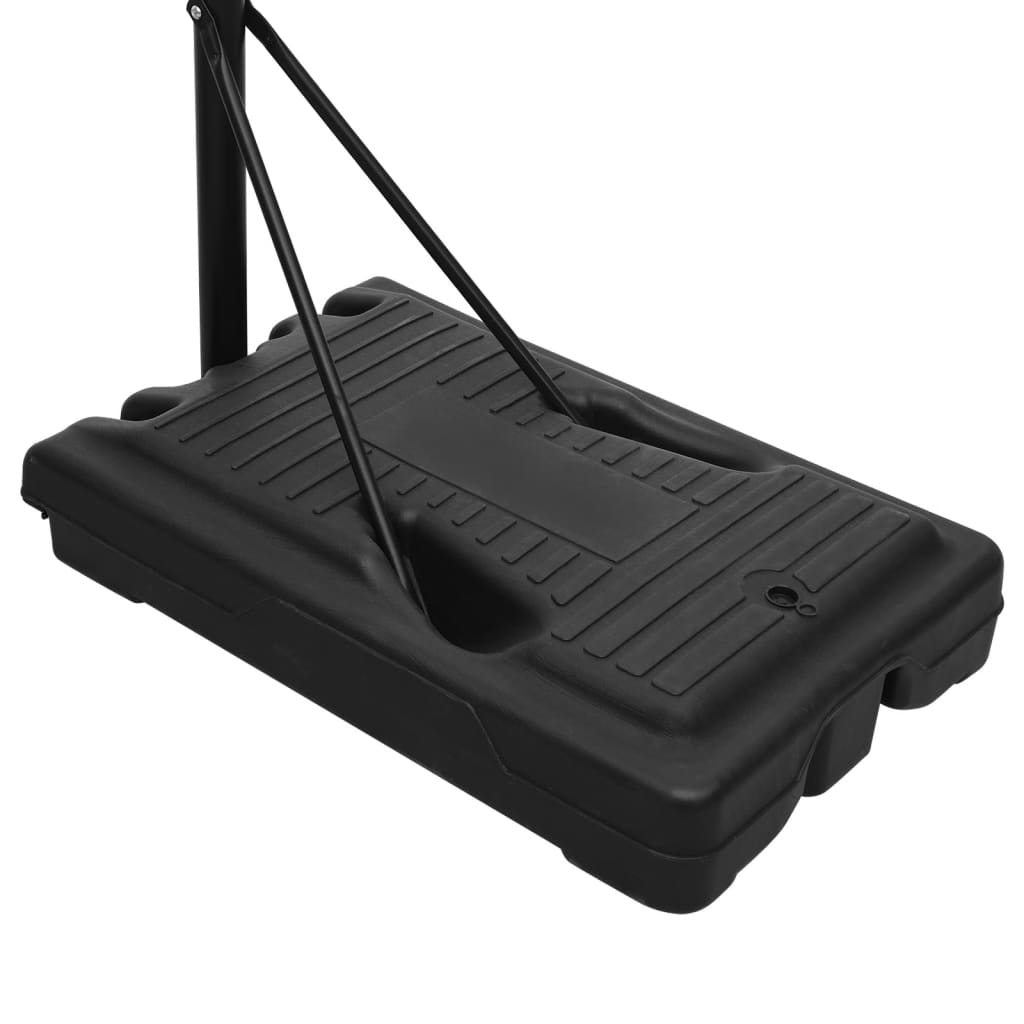 vidaXL Basketbalstandaard 282-352 cm polyethyleen wit