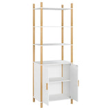vidaXL Hoge kast 60x40x173 cm bewerkt hout wit