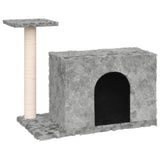 vidaXL Cat Tree with Sisal Scratching Posts 51 cm Light Grey