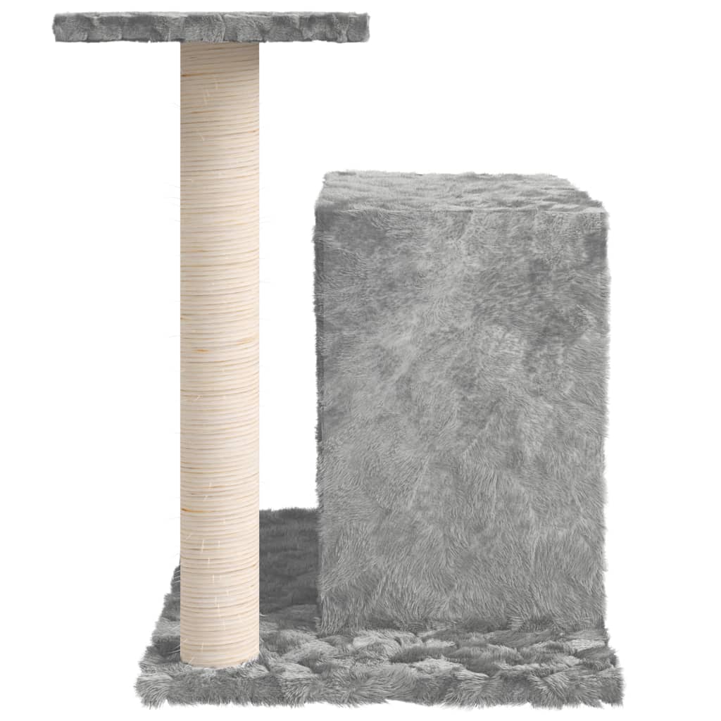 vidaXL Cat Tree with Sisal Scratching Posts 51 cm Light Grey