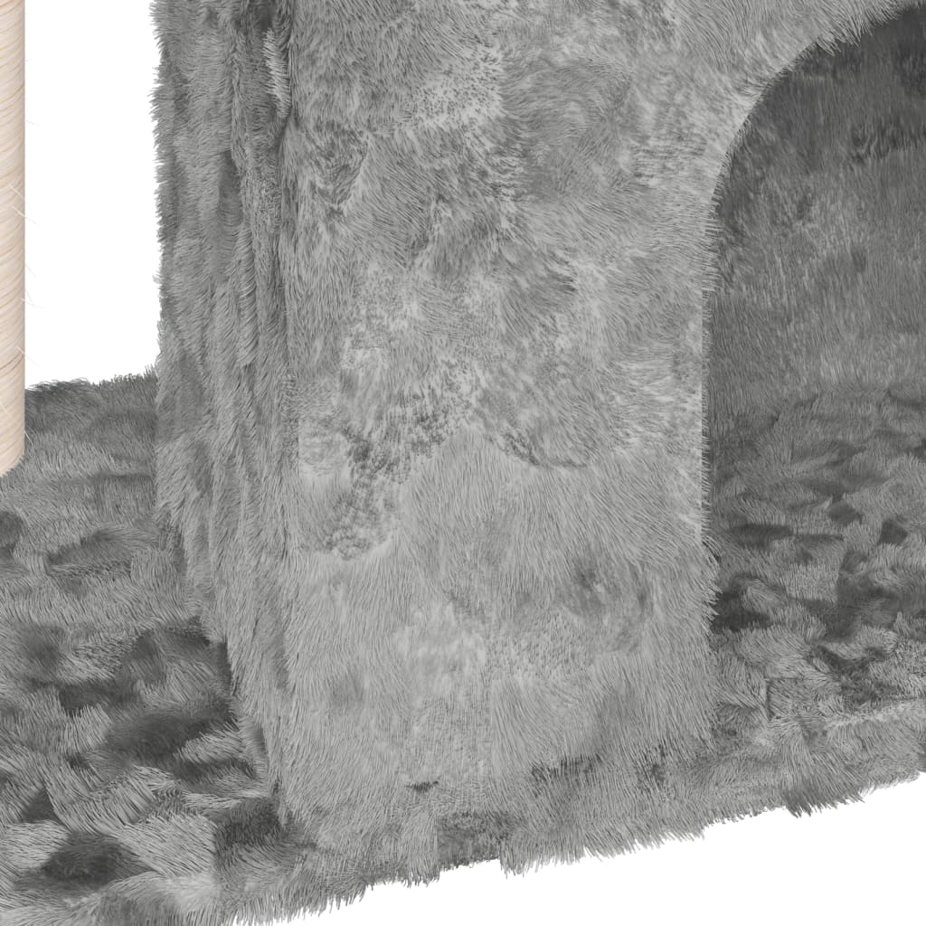 vidaXL Cat Tree with Sisal Scratching Posts 51 cm Light Grey