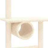 vidaXL Cat Tree with Sisal Scratching Posts 279 cm Cream