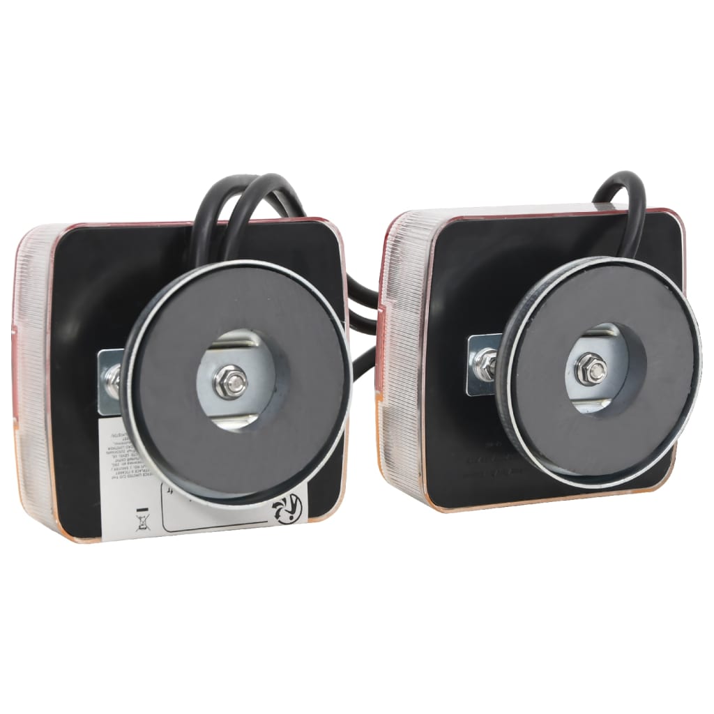 vidaXL Trailer Lights 2 pcs LED Light 12 V 10.5x7.5x10 cm Red
