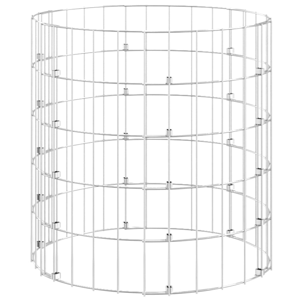 vidaXL Compostbak Ø50x50 cm gegalvaniseerd staal