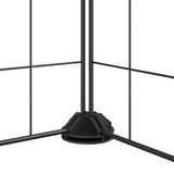 vidaXL Pet Playpen with 8 Panels, Black, 35x35 cm, Steel