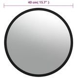 vidaXL Indoor Traffic Mirror 30 cm Acrylic Black