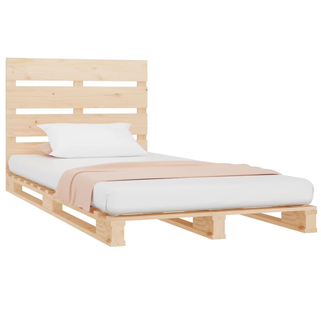 vidaXL Bedframe zonder matras massief grenenhout 90x200 cm