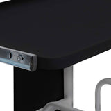vidaXL Computerbureau 110x52x88,5 cm bewerkt hout zwart