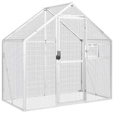 vidaXL Aviary 179x100x185 cm aluminium silver