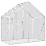 vidaXL Aviary 179x100x185 cm aluminium silver