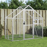 vidaXL Aviary 179x100x185 cm aluminium silver