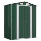 vidaXL Tuinschuur 192x108x223 cm gegalvaniseerd staal groen