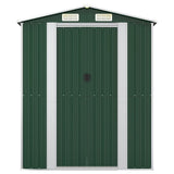 vidaXL Tuinschuur 192x108x223 cm gegalvaniseerd staal groen
