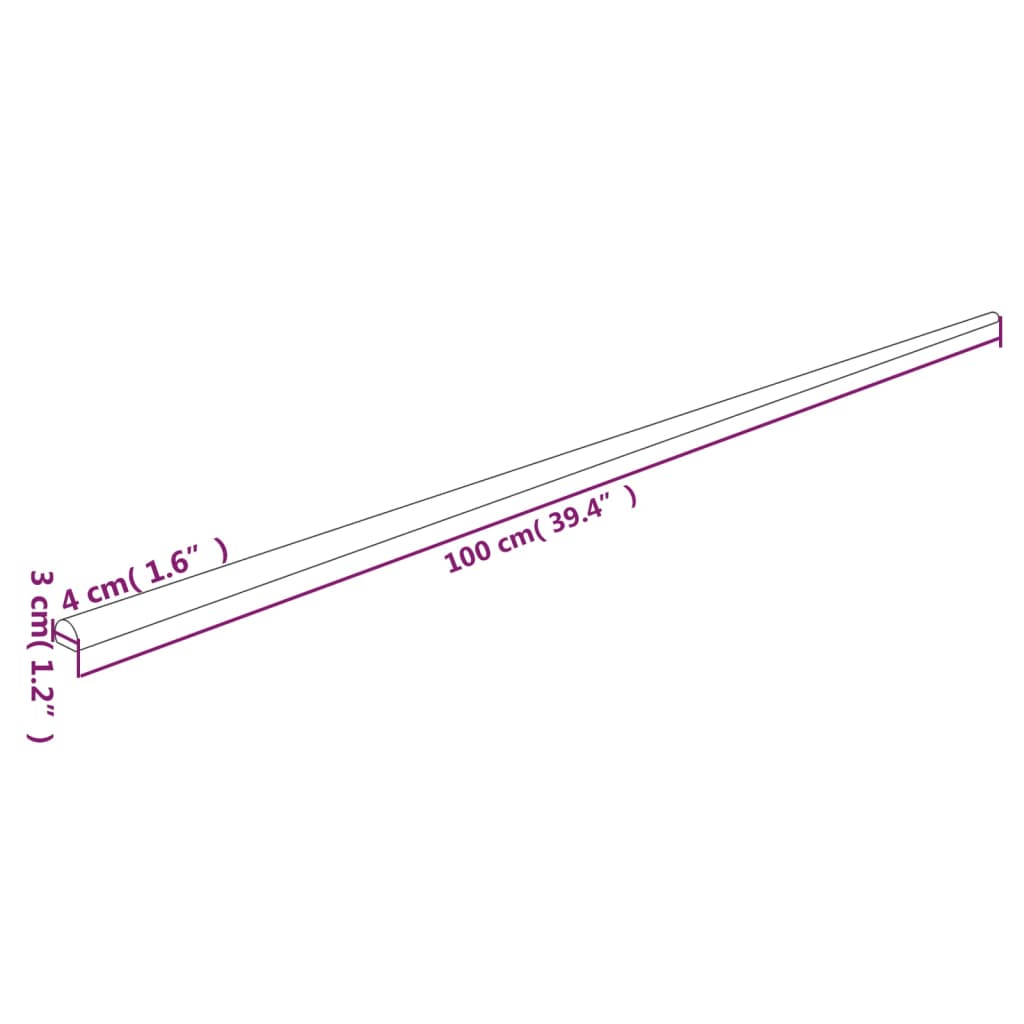 vidaXL Corner Protector 4x3x100 cm PU Yellow and Black