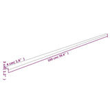vidaXL Corner Protector 4x3x100 cm PU Yellow and Black