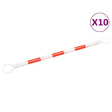 vidaXL Collapsible Pylon Poles 116-197 cm Plastic 2 pcs