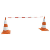 vidaXL Collapsible Pylon Poles 116-197 cm Plastic 2 pcs