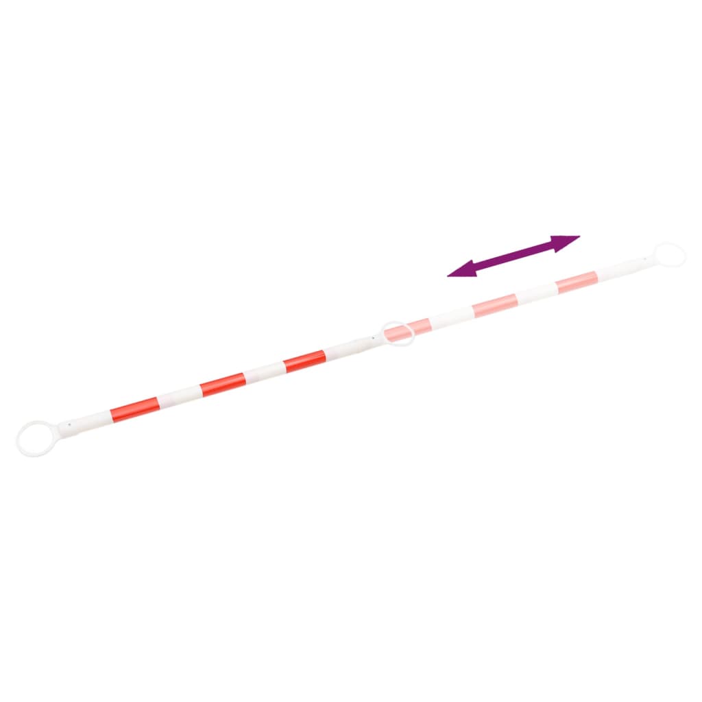 vidaXL Collapsible Pylon Poles 116-197 cm Plastic 2 pcs
