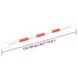 vidaXL Collapsible Pylon Poles 116-197 cm Plastic 2 pcs